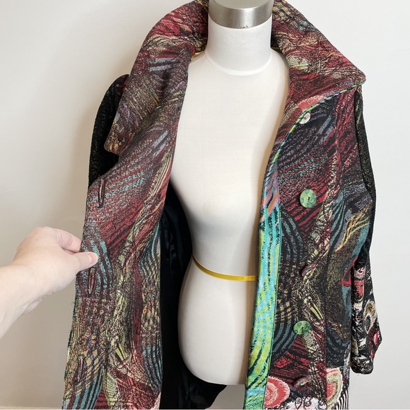 Desigual Multicolor Patterned Coat - Picture 9 of 16
